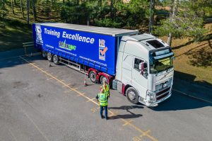 image of a hgv reverse assessment test