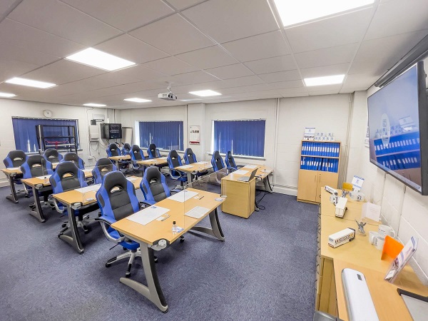 image of a classroom used for hgv theory training
