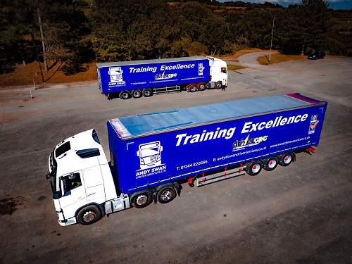 image of hgv class 1 truck
