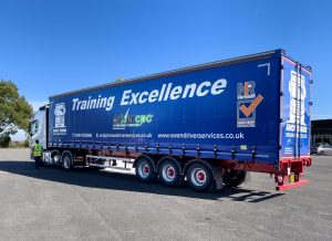 image of a hgv driver training truck